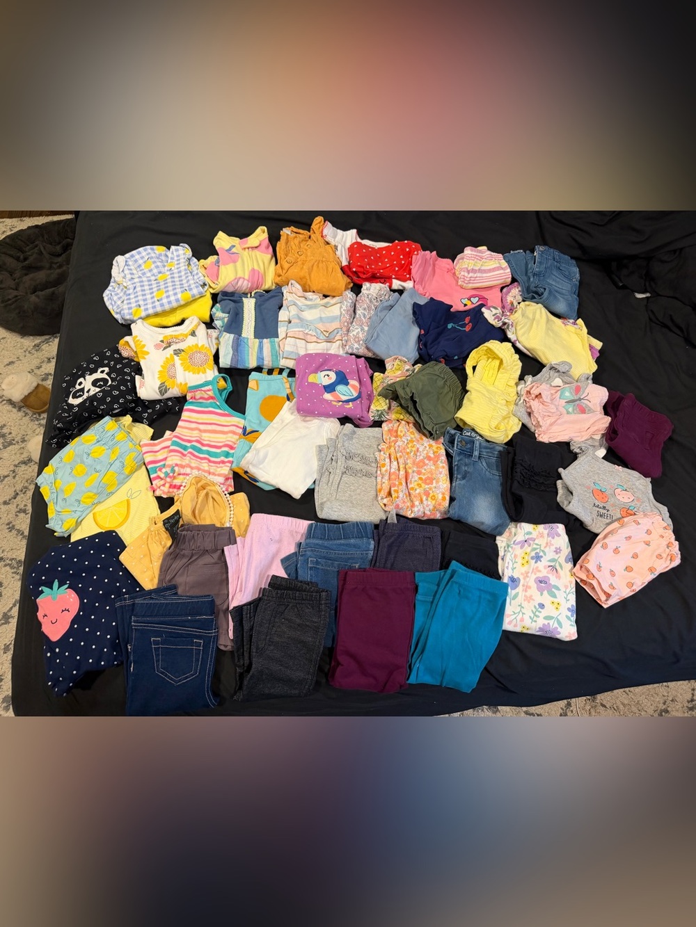 Huge Bundle of Baby Girl 12 Month Spring and Summer Clothing Mixed Brands